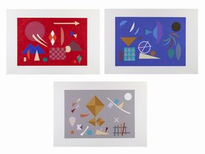 HOFFMANN OTTO  (1907 - 1996) - LOTTO COMPOSTO DA N.3 FOGLI