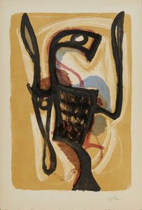 ATLAN JEAN-MICHEAL (1913 - 1960) - OISEAU DE LA NOUVELLE LUNE