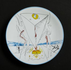DALI' SALVADOR (1904 - 1989) - PHILOSOPHE ECRASE PAR LE COSMOS