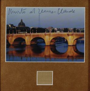CHRISTO' (n. 1935) & JEANNE-CLAUDE (1935 - 2009) - PONT - NEUF WRAPPED, PROJECT FOR PARIS