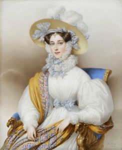 ENDER JOAHNN NEPOMUK (1793 - 1854) - Da un modello di. Ritratto di Maria Anna Carolina Pia di Savoia, Principessa di Sardegna e imperatrice consorte d'Austria