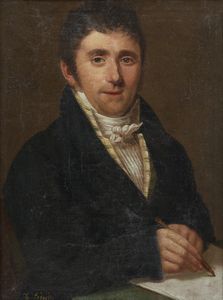 PODESTI FRANCESCO (1800 - 1895) - Ritratto di gentiluomo