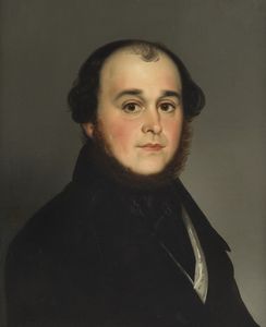 CARNOVALI DETTO IL PICCIO GIOVANNI  (1804 - 1873) - Ritratto di gentiluomo