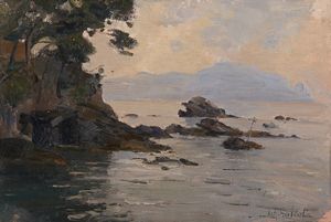 GALEOTA LEOPOLDO (1868 - 1938) - Promontorio di Portofino