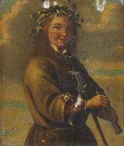 ARTISTA DEL XVII SECOLO - Figura di musico