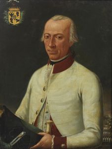 ARTISTA AUSTRIACO DEL XVIII SECOLO - Ritratto di ufficiale in divisa