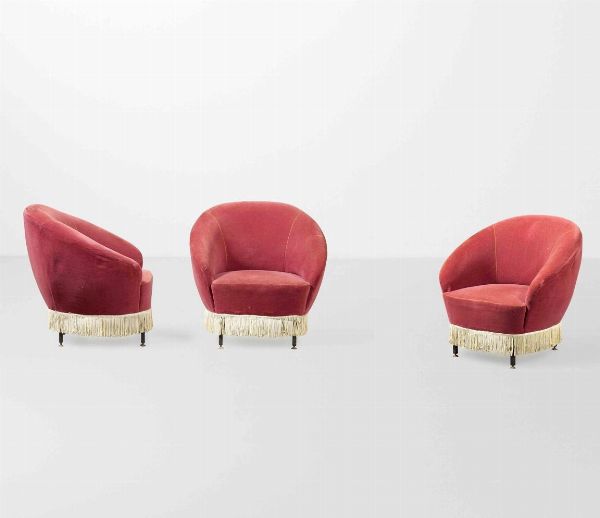 FEDERICO MUNARI : Tre poltrone  - Asta Design Lab - Associazione Nazionale - Case d'Asta italiane