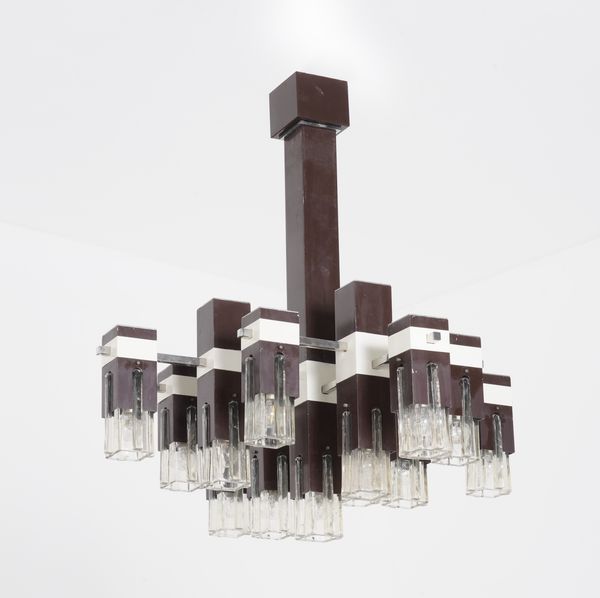 GAETANO SCIOLARI : Lampada a sospensione  - Asta Design Lab - Associazione Nazionale - Case d'Asta italiane