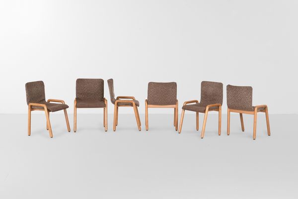 GUIDO FALESCHINI : Set di sei sedie mod. Dilos  - Asta Design Lab - Associazione Nazionale - Case d'Asta italiane