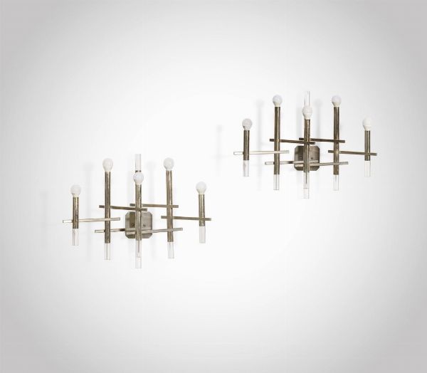 SCIOLARI : Due lampade a parete  - Asta Design Lab - Associazione Nazionale - Case d'Asta italiane