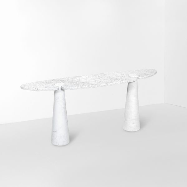 ANGELO MANGIAROTTI : Consolle della serie Eros  - Asta Design Lab - Associazione Nazionale - Case d'Asta italiane