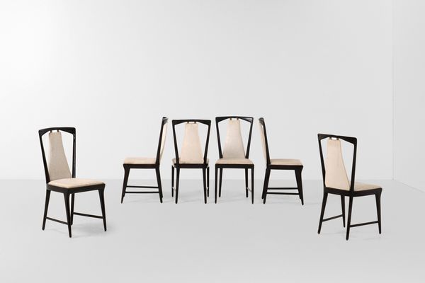 OSVALDO BORSANI : Sei sedie.  - Asta Design Lab - Associazione Nazionale - Case d'Asta italiane