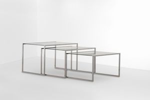 Set di tre tavolini impilabili  - Asta Design Lab - Associazione Nazionale - Case d'Asta italiane