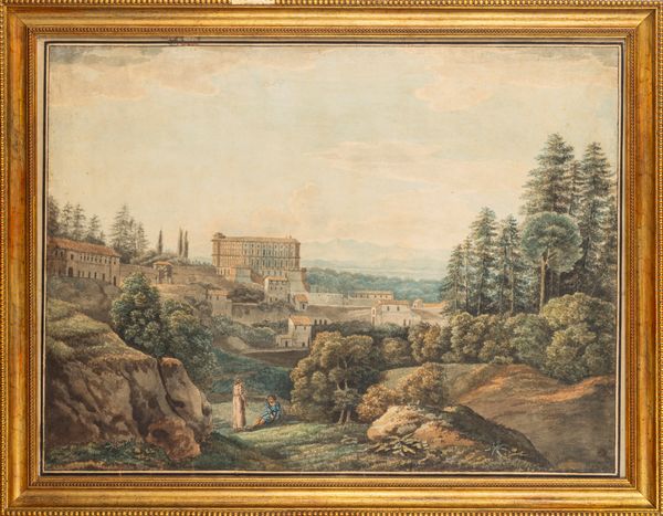 Lotto composto da due vedute della campagna romana, secoli XIX-XX  - Asta Incanti d'Arte - Associazione Nazionale - Case d'Asta italiane