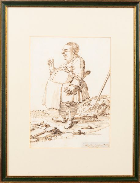 Due stampe raffiguranti caricature  - Asta Incanti d'Arte - Associazione Nazionale - Case d'Asta italiane