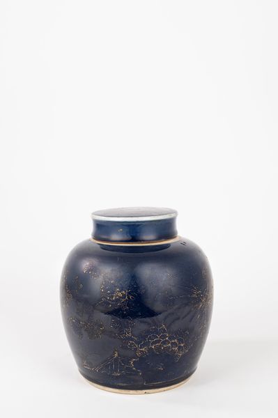 Vaso in porcellana powder blue con coperchio  - Asta Incanti d'Arte - Associazione Nazionale - Case d'Asta italiane