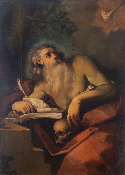 Scuola dell'Italia settentrionale, secolo XVII : La visione di San Girolamo  - Asta Incanti d'Arte - Associazione Nazionale - Case d'Asta italiane