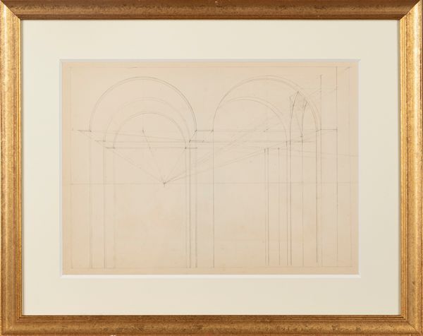 Ippolito Caffi : Studi di prospettiva  - Asta Incanti d'Arte - Associazione Nazionale - Case d'Asta italiane