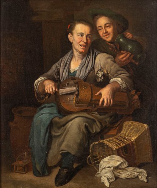 Scuola dell'Italia settentrionale, secolo XVIII : Scena di osteria con concertino  - Asta Incanti d'Arte - Associazione Nazionale - Case d'Asta italiane