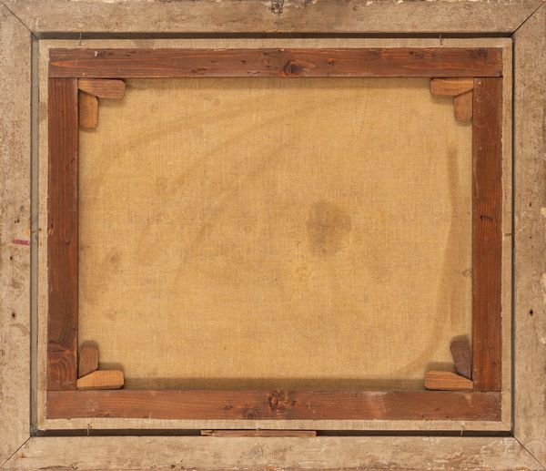 Scuola napoletana, secolo XVIII : Trionfo di fiori e frutti in un giardino con donna che adorna una statua  - Asta Incanti d'Arte - Associazione Nazionale - Case d'Asta italiane