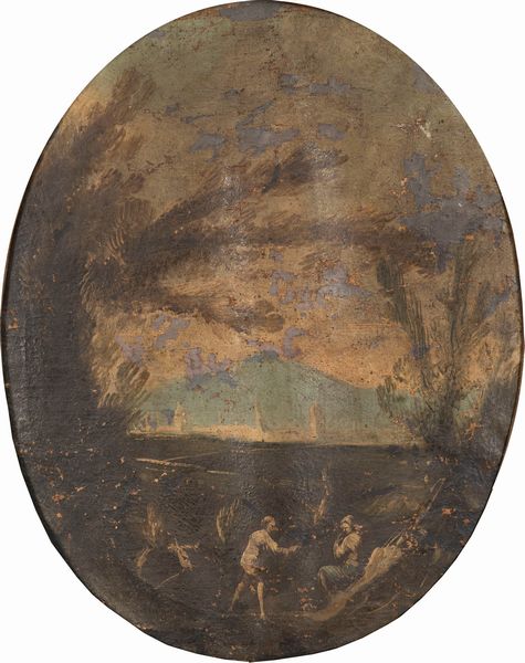 Scuola veneta, secolo XVIII : Paesaggi con figure  - Asta Incanti d'Arte - Associazione Nazionale - Case d'Asta italiane