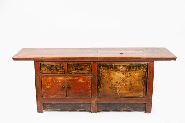 Mobiletto laccato con cassetti e antine, secolo XX  - Asta Incanti d'Arte - Associazione Nazionale - Case d'Asta italiane