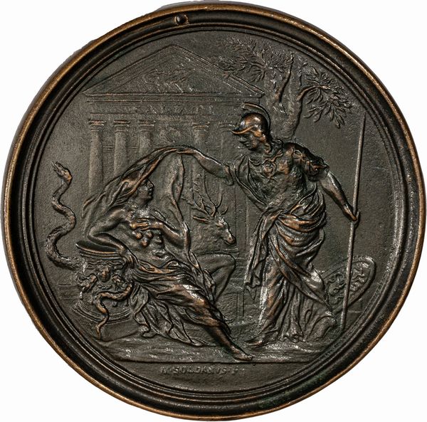 Lotto di nove medaglie commemorative in bronzo. Fine secolo XVII/metÃ  secolo XVIII  - Asta Incanti d'Arte - Associazione Nazionale - Case d'Asta italiane