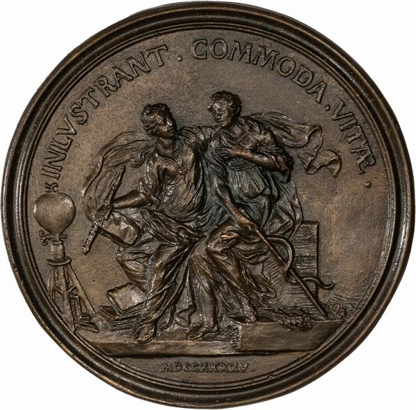 Lotto di nove medaglie commemorative in bronzo. Fine secolo XVII/metÃ  secolo XVIII  - Asta Incanti d'Arte - Associazione Nazionale - Case d'Asta italiane