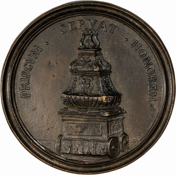 Lotto di nove medaglie commemorative in bronzo. Fine secolo XVII/metÃ  secolo XVIII  - Asta Incanti d'Arte - Associazione Nazionale - Case d'Asta italiane