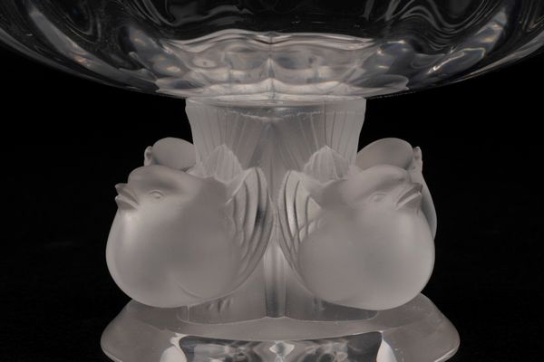 LALIQUE : Coppa Nogent in cristallo  - Asta Incanti d'Arte - Associazione Nazionale - Case d'Asta italiane