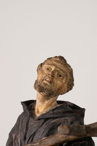 Scultura in cartapesta raffigurante San Francesco, secolo XVIII  - Asta Incanti d'Arte - Associazione Nazionale - Case d'Asta italiane