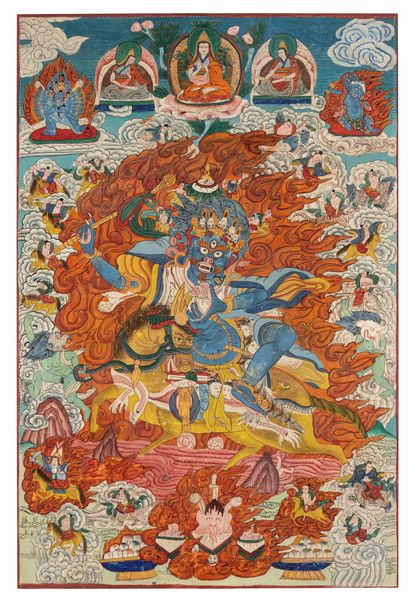 Thangka in seta  - Asta Incanti d'Arte - Associazione Nazionale - Case d'Asta italiane