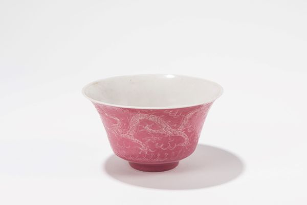 PICCOLA CIOTOLA IN PORCELLANA ROSA PULCE  - Asta Incanti d'Arte - Associazione Nazionale - Case d'Asta italiane