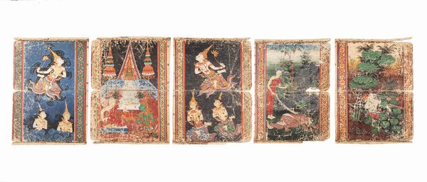 CINQUE DIPINTI SU CARTA  - Asta Incanti d'Arte - Associazione Nazionale - Case d'Asta italiane