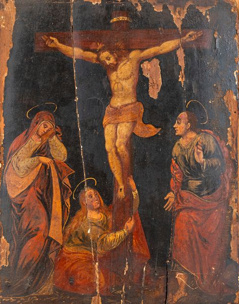 Scuola veneto-cretese : Crocifissione  - Asta Incanti d'Arte - Associazione Nazionale - Case d'Asta italiane