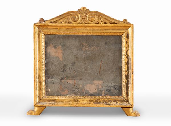 Cartagloria montata a specchiera in legno intagliato e dorato, secolo XIX  - Asta Incanti d'Arte - Associazione Nazionale - Case d'Asta italiane