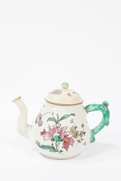 Teiera in maiolica policroma  - Asta Incanti d'Arte - Associazione Nazionale - Case d'Asta italiane