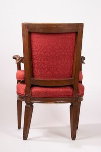 Lotto composto da una coppia di poltrone e da una poltrona singola, secolo XVIII/XIX  - Asta Incanti d'Arte - Associazione Nazionale - Case d'Asta italiane