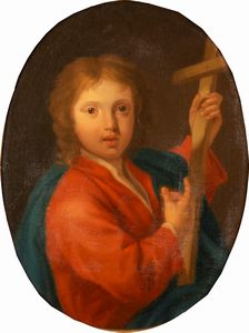Scuola romana, secolo XVIII - GesÃ¹ Bambino con la Croce