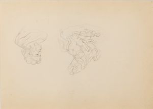 Ippolito Caffi : Studi di prospettiva  - Asta Incanti d'Arte - Associazione Nazionale - Case d'Asta italiane