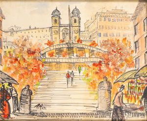Piero Patti - Roma, TrinitÃ  dei Monti