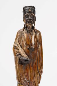 Sei sculture in ceramica Shiwan  - Asta Incanti d'Arte - Associazione Nazionale - Case d'Asta italiane