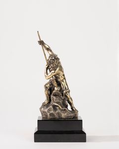 Scultura  in argento raffigurante Nettuno  - Asta Incanti d'Arte - Associazione Nazionale - Case d'Asta italiane