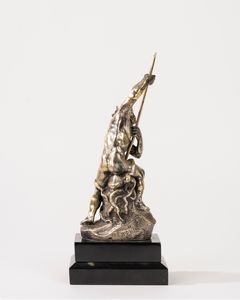 Scultura  in argento raffigurante Nettuno  - Asta Incanti d'Arte - Associazione Nazionale - Case d'Asta italiane
