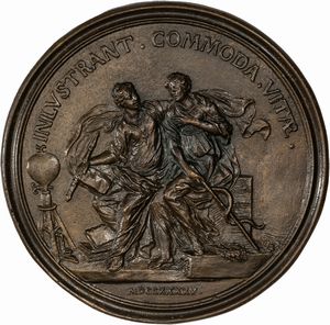 Lotto di nove medaglie commemorative in bronzo. Fine secolo XVII/metÃ  secolo XVIII  - Asta Incanti d'Arte - Associazione Nazionale - Case d'Asta italiane