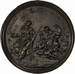 Lotto di nove medaglie commemorative in bronzo. Fine secolo XVII/metÃ  secolo XVIII  - Asta Incanti d'Arte - Associazione Nazionale - Case d'Asta italiane