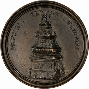 Lotto di nove medaglie commemorative in bronzo. Fine secolo XVII/metÃ  secolo XVIII  - Asta Incanti d'Arte - Associazione Nazionale - Case d'Asta italiane