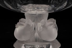 LALIQUE : Coppa Nogent in cristallo  - Asta Incanti d'Arte - Associazione Nazionale - Case d'Asta italiane