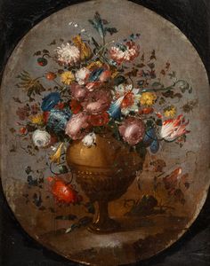 Maestro dei fiori guardeschi (attivo a Venezia 1730-1760) - Fiori in un vaso