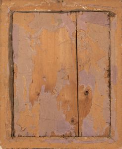 Arazzo raffigurante San Giovanni Evangelista entro cornice tra motivi a volute, secolo XIX  - Asta Incanti d'Arte - Associazione Nazionale - Case d'Asta italiane